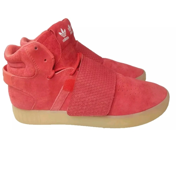Adidas Tubular Invader Strap Shoes Men's Size 11 Sneakers Red  BB5039 - Picture 3 of 10